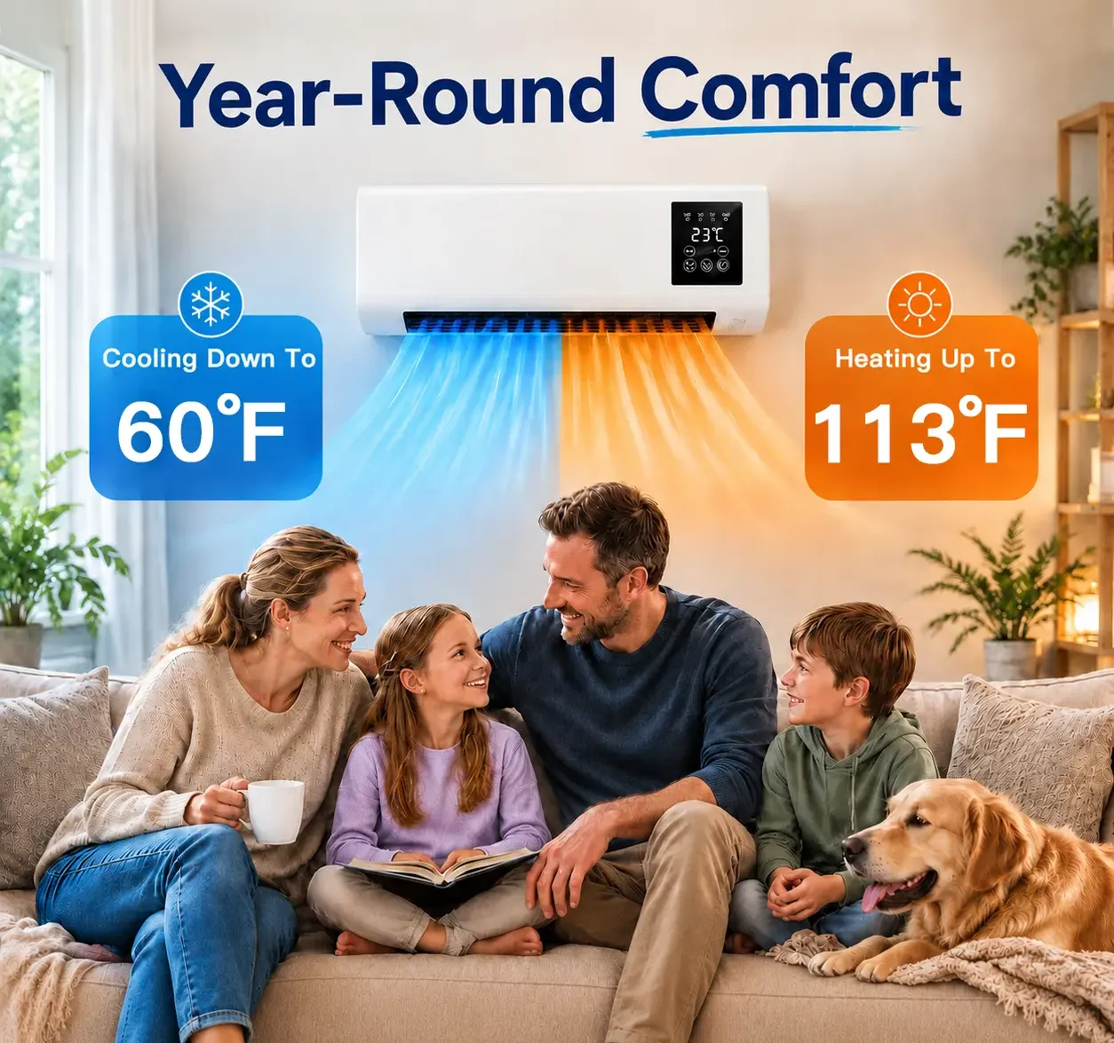 Coolizi Coolzy Portable AC has dual mode that features both heating and cooling