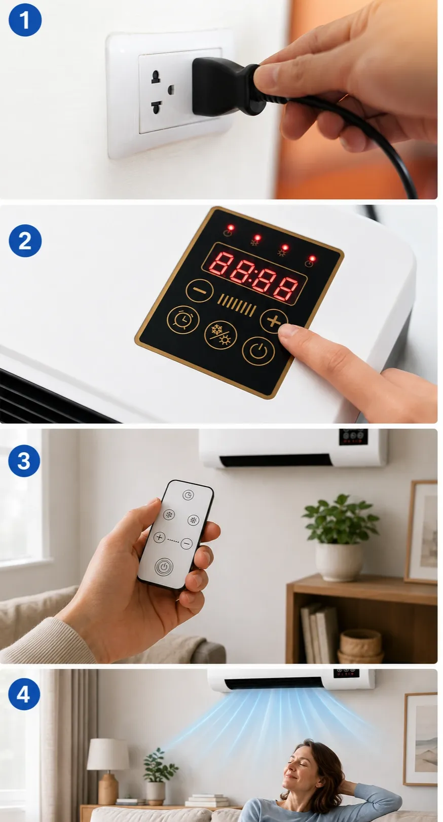 Steps to use Coolizi Coolzy Portable AC